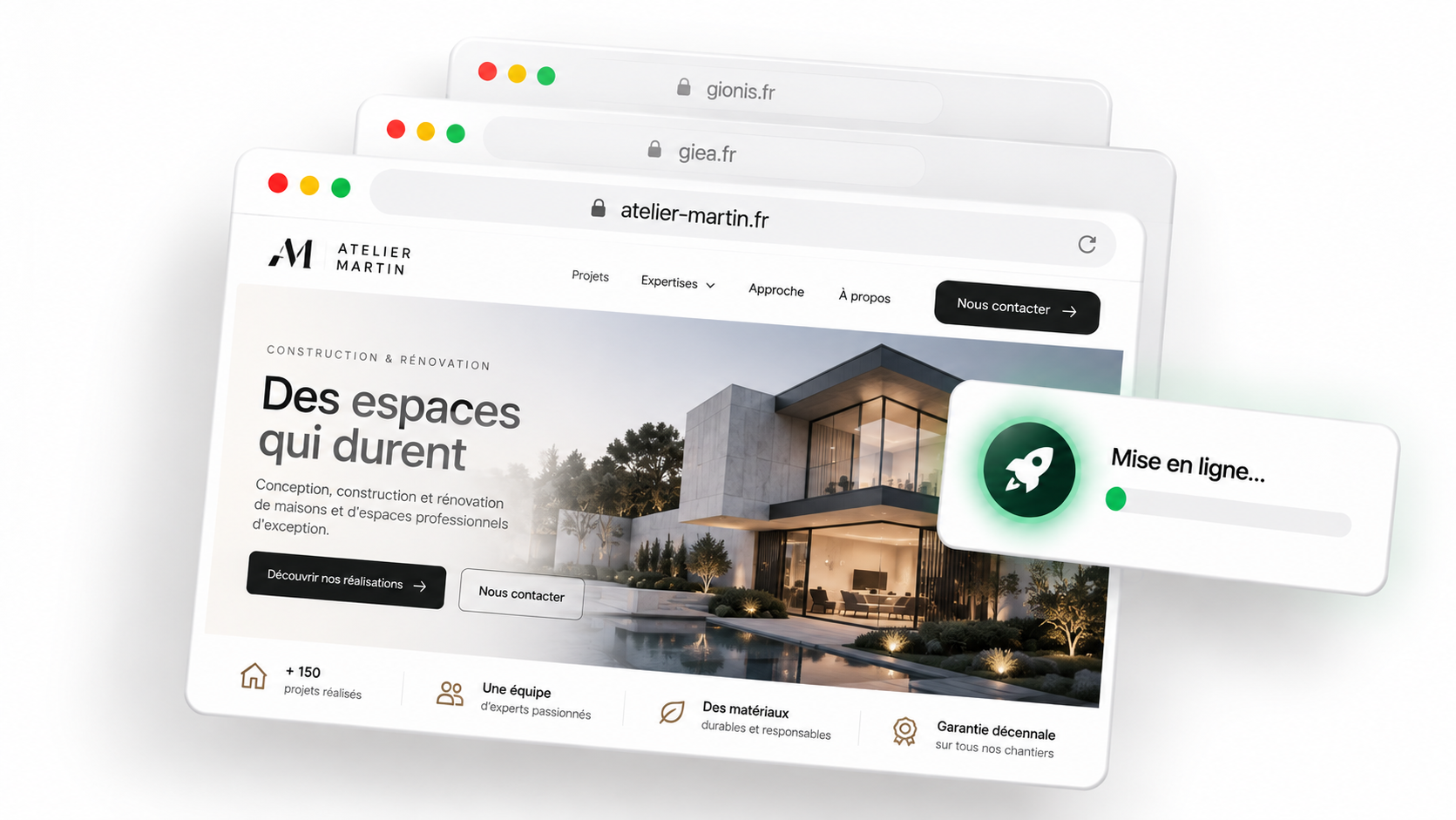 Interface de lancement digital