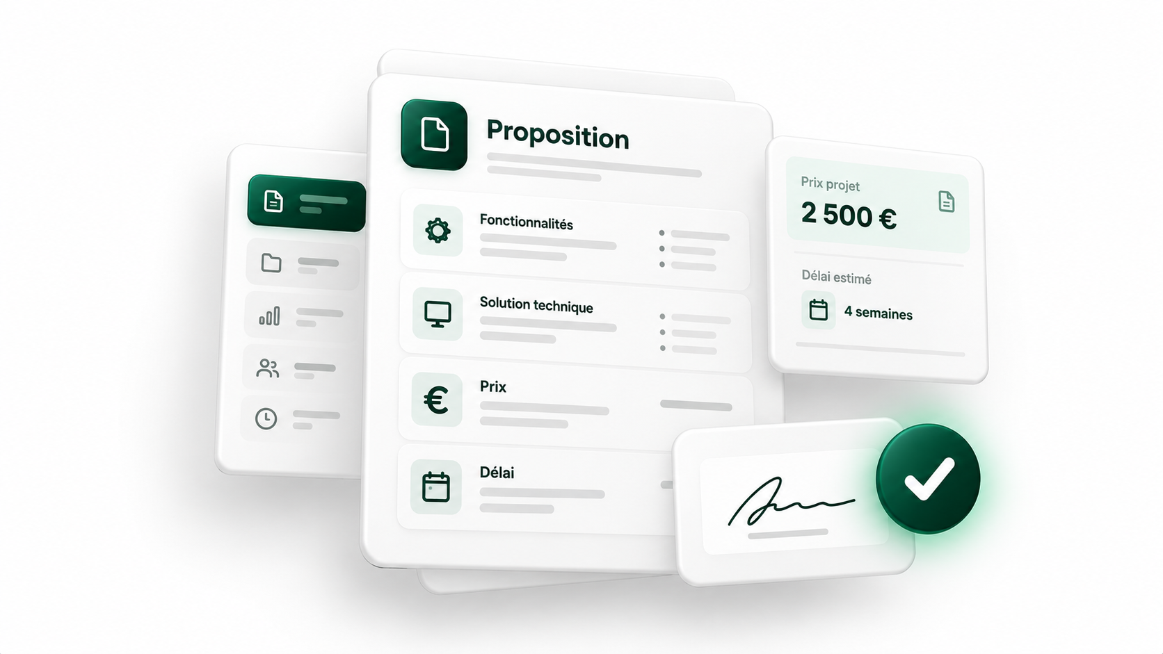 Interface de proposition digitale